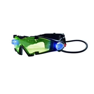 Image de Lexibook, Spy Mission, Lunettes de vision nocturne espion, lumières LED rétractables, verres teintés vert, bandes élastiques ajustables, noir / RPSPY04