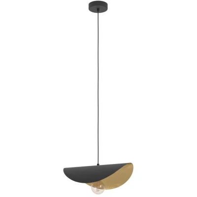 Afbeelding van Eglo Saceda Hanglamp Zwart / Goud 390392