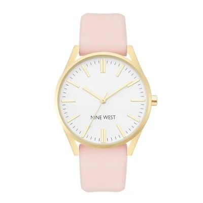 Afbeelding van Nine West Dames Strap Watch, Beige, Riem
