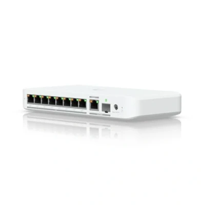 Afbeelding van Ubiquiti UniFi Flex 2.5G PoE Switch Beheerd 8 x 2.5GBase T + 1 10Gb Ethernet SFP+ desktop, wandbevestiging, monteerbaar op DIN rails PoE++