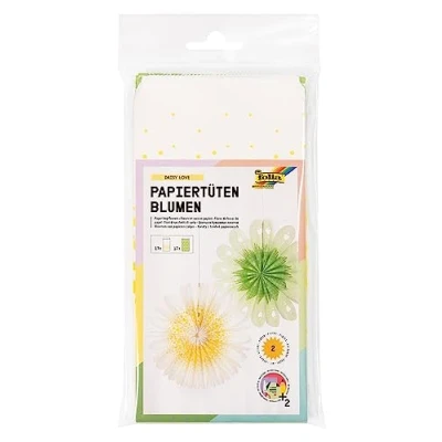 Afbeelding van Folia Papieren Zak Bloemen Knutselset