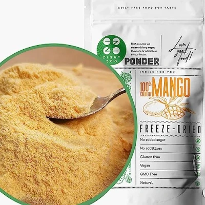 Image de Poudre de Fruits Mangue Seche Lyophilisée XL 300g Naturel Dry Mango Séchées Seches Lyophilisateur Sans Additifs Secs Gefriergetrocknete Mangopulver Freeze Dried Fruit Powder