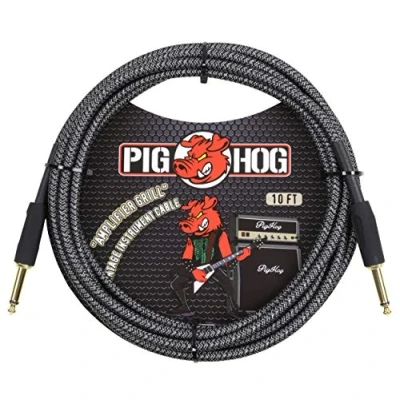 Afbeelding van Pig Hog PCH10AG gitaarversterker kabel (6,35 mm tot 6,35 mm, 3 m)