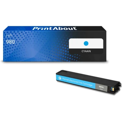Afbeelding van Huismerk HP 980 (D8J07A) Inktcartridge Cyaan