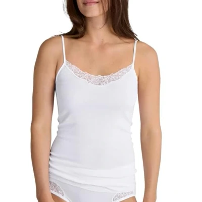 Afbeelding van Calida Desire Spaghetti Hemd, Dames, Maat: 40/42, Weiss