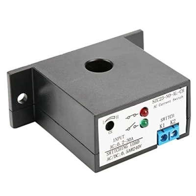 Afbeelding van Normaal open stroommeetschakelaar, instelbaar AC 0,2 30 A, SZC23 NO AL CH, IP30 waterdicht