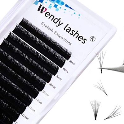 Afbeelding van Wimperbehandelingen Easy Fan Russische 0.05mm Volume wimpers Extensions Self Fanning 2D 3D 5D 10D 20D (0.05 CC, MIX(8 14))