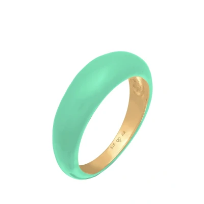 Afbeelding van Elli Summer LOOK Ring, Dames, Maat: 54, Türkis
