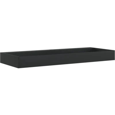 Afbeelding van Wastafel 120x46x11 cm gegoten mineraal/marmer matzwart