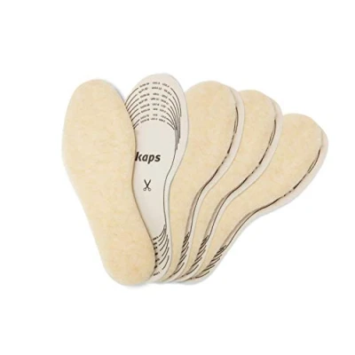 Afbeelding van Kaps 4 PAIR PACK Winter WARM WOOL FOR KIDS CUT TO SIZE Steun en inlegzolen voor kinderen, Maat: One Size, Beige