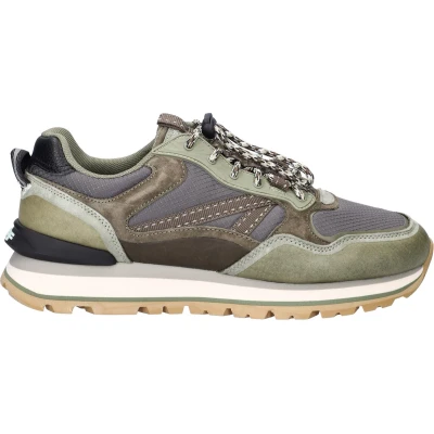Afbeelding van The Hoff Brand City Off Road Sneakers Leer Heren Groen Maat 44