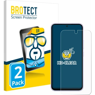 Afbeelding van BROTECT Screenprotector voor Samsung Galaxy A54 5G Enterprise Edition Folie Beschermfolie transparant (2 Stuks)