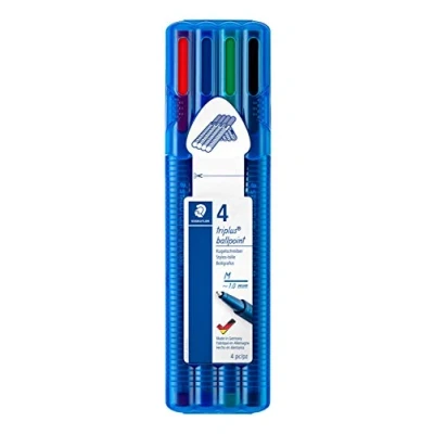 Image de STAEDTLER Stylo à bille triplus ball 437 M, étui de 4