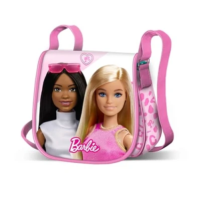 Afbeelding van Barbie Fashion Mini Muffin schoudertas, Roze, 6 x 16,5 cm, één maat, mode, Schoudertas Mode