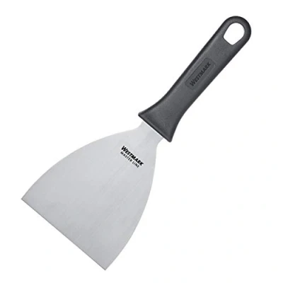 Afbeelding van Westmark Professionele schraper, recht, stijf, gesloten, lemmet: 10 x 13 cm, lengte: 26 RVS/kunststof, Master Line, zwart/zilver, 13302270