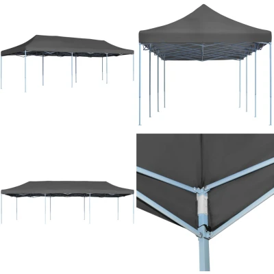 Afbeelding van Vouwtent pop up 3x9 m antraciet