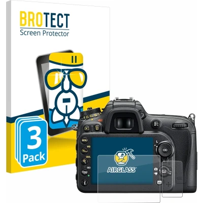 Afbeelding van BROTECT Screenprotector voor Nikon D7200 Folie Beschermfolie Beschermglas transparant (3 Stuks)