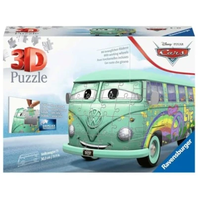 Afbeelding van Ravensburger Volkswagen bus T1 Pixar Cars 3D puzzel 162 stukjes