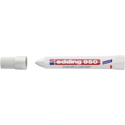 Afbeelding van Viltstift edding 950 pastamarker industry rond 10mm wit blister à 1 stuk