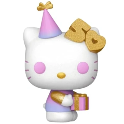 Afbeelding van Funko Pop! Hello Kitty with Present 50th Anniversary Glitter Exclusive [Funko Sticker]