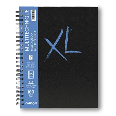 Afbeelding van Schetsboek Canson Mix Media XL A4 60v 160gr spiraal