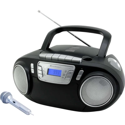 Afbeelding van Soundmaster Scd5800sw Cd Boombox, Radio, Cassette, Usb En Microfoon Zwart