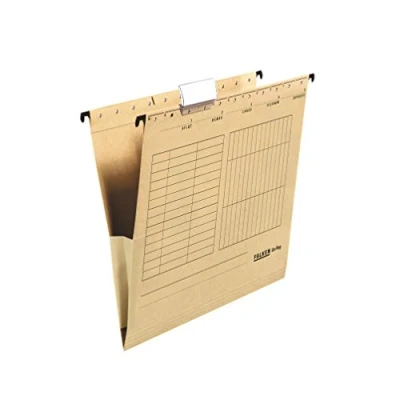 Afbeelding van Falken UniReg Hangmap, A4, linnenbescherming, bruin, 5 stuks