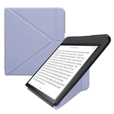 Afbeelding van kwmobile E reader hoesje geschikt voor Kobo Forma hoes Ereader flip case met standaard cover van kunstleer In lavendel