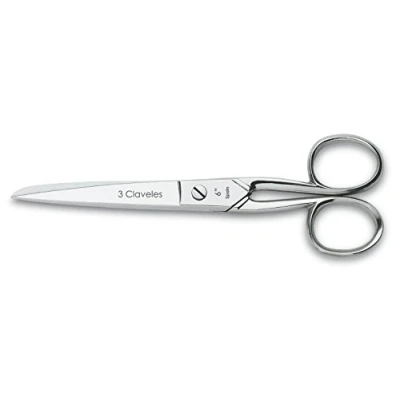 Afbeelding van 3 Claveles Multifunctionele naaischaar, voor naaien en werken, koolstofstaal (15 cm 6 inch)