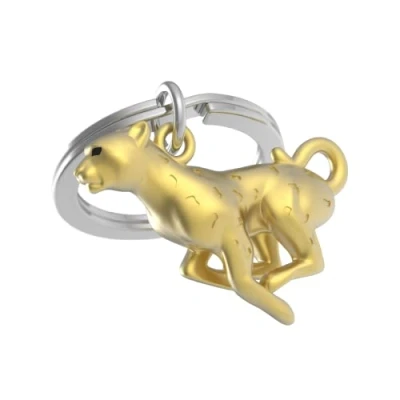 Afbeelding van METALMORPHOSE Sleutelhanger Cheetah mat goud MTM272 01, Goud, 4 x 8 8, modern, Modern