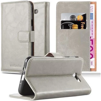 Afbeelding van Cadorabo Hoesje geschikt voor Samsung Galaxy J5 2017 US Version in CAPPUCCINO BRUIN Beschermhoes met magnetische sluiting, standfunctie en kaartvakje Book Case Cover Etui