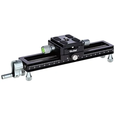 Afbeelding van Rollei Stabiele macro schuif voor foto/video DSLR camera en De perfecte trolley macrostapelen Zwart
