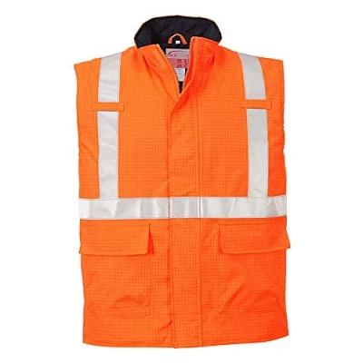 Afbeelding van Bodywarmer Regen FR Antistatische Bizflame Hi Vis Oranje S776 Portwest