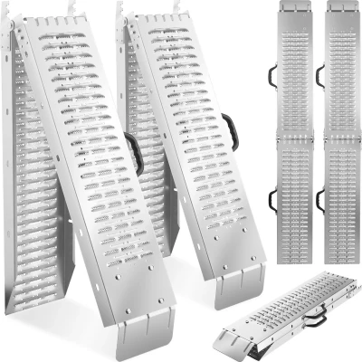 Afbeelding van tectake® Set van 2 oprijplaten Björn 186 cm inklapbaar, belastbaar tot 400 kg 405022