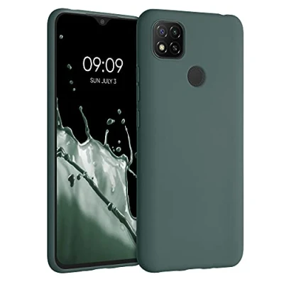 Afbeelding van kwmobile telefoonhoesje geschikt voor Xiaomi Redmi 9C Hoesje smartphone Back cover in blauwgroen