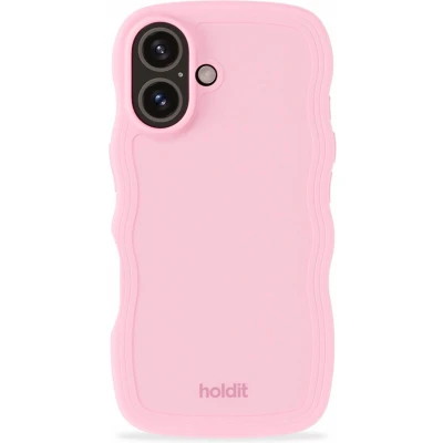 Afbeelding van Holdit Hoesje Geschikt voor iPhone 16 Wavy Case roze