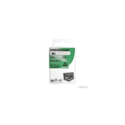 Afbeelding van Dopmoer m3 rvs 5st Deltafix