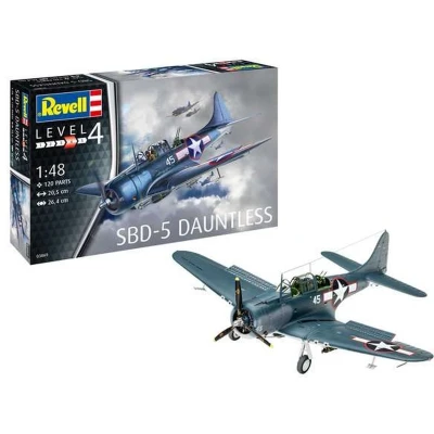 Afbeelding van 1:48 Revell 03869 SBD 5 Dauntless Navyfighter Plastic Modelbouwpakket