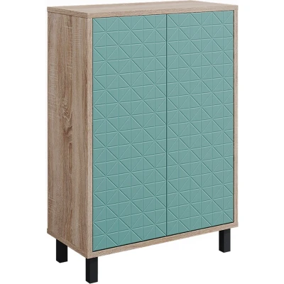 Afbeelding van Vicco Halfhoge kast Agasta, Mintgroen/Sonoma, 56.2 x 83.2 cm