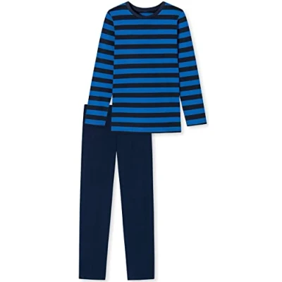Afbeelding van In One Clothing Lange pyjama voor jongens, blauw/donkerblauw.