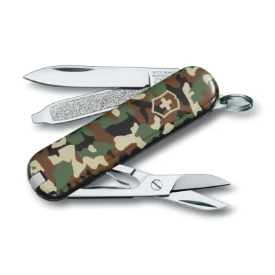 Afbeelding van Victorinox zakmes Classic SD camouflage 7 functies 58 mm etui