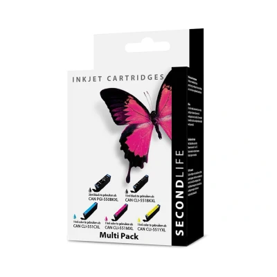 Afbeelding van Secondlife Canon Multipack 550 / 551 Series Zwart
