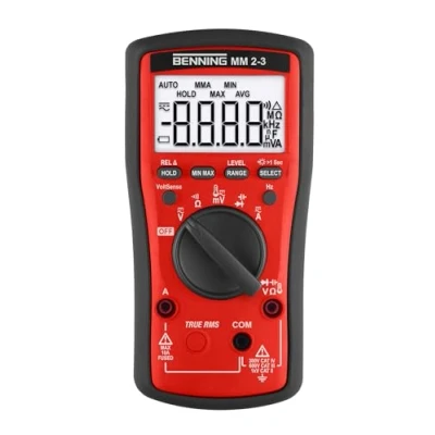 Afbeelding van Benning MM 2 3 Multimeter Digitaal CAT II 1000 V, III 600 IV 300 V Weergave (counts): 6000