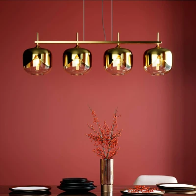 Afbeelding van Kare Golden Goblet Quattro 4 lamps hanglamp