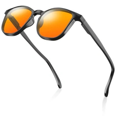 Afbeelding van SURFOU Bril met blauwlichtfilter voor dames en heren, gamingbril, blauw lichtfilter, blauwlichtfilterbril inclusief, zwart., Eén maat