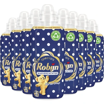 Afbeelding van 8x Robijn Wasverzachter Stip &amp; Streep 33 Wasbeurten 825 ml