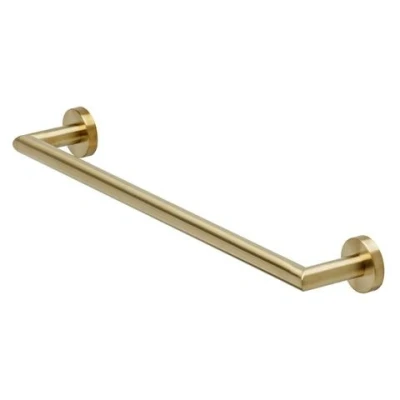 Afbeelding van Geesa nemox brushed gold collection handdoekhouder 45 cm wandmodel