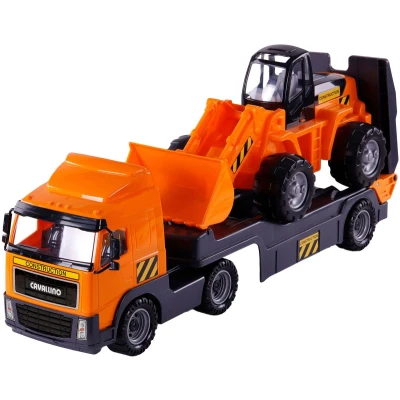 Afbeelding van Cavallino Toys Vrachtwagen met Trailer, Schaal 1:16