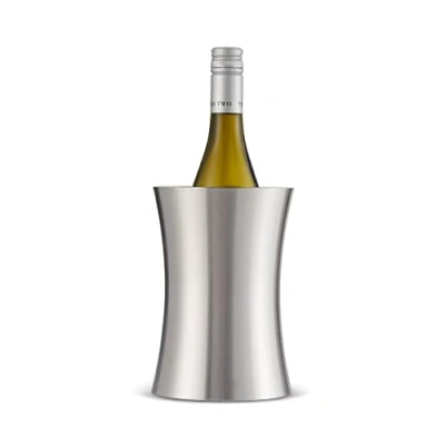 Afbeelding van Premium Roestvrijstalen Wijnfles Koeler, Zilverkleurig Dubbelwandige Flessenhouder ijsdrank Koeler Elegant, Trendy &amp; Stijlvol Geen ijs Nodig! ) Kerstcadeau / Bar Accessoire
