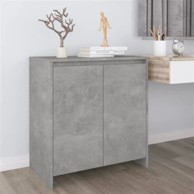 Afbeelding van Dressoir 70x41x75 cm bewerkt hout betongrijs